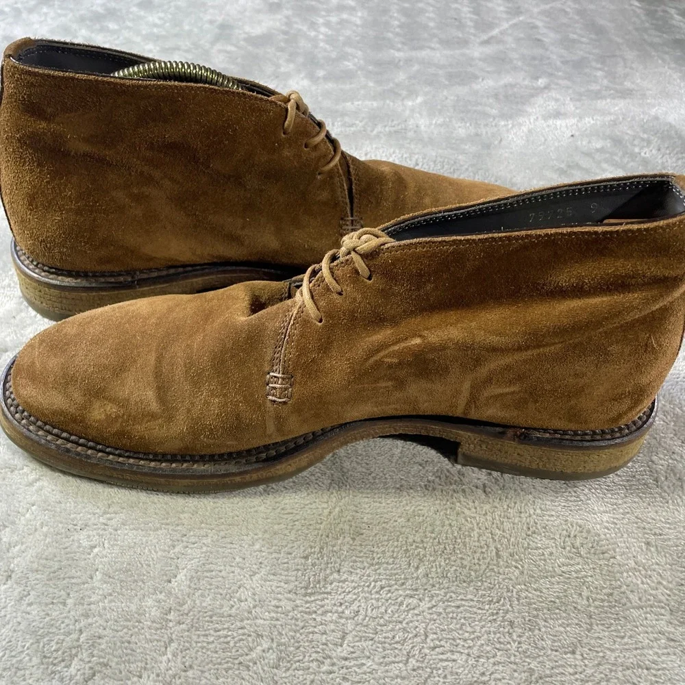 To Boot New York Adam Derrick Chukka Boots Mens 9 Brown Suede Leather Italy